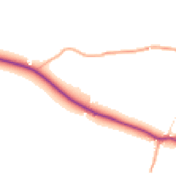 Daytime road noise heatmap for HR9 7NS