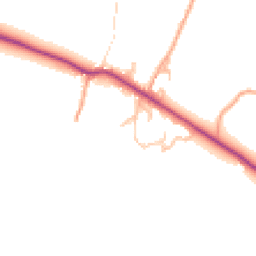 Daytime road noise heatmap for HR9 7PA