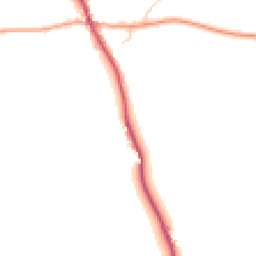 Daytime road noise heatmap for HR9 7PW
