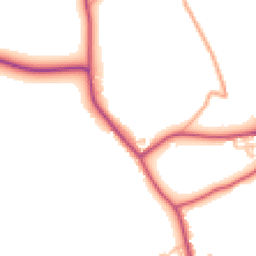 Daytime road noise heatmap for HR9 7SY