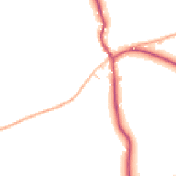 Daytime road noise heatmap for HR9 7TT