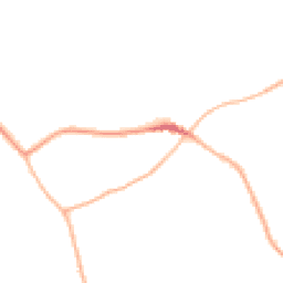 Night-time road noise heatmap for HR9 7WA
