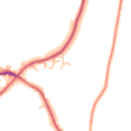 Daytime road noise heatmap for HR9 7WE