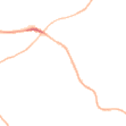 Night-time road noise heatmap for HR9 7WL