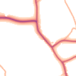 Daytime road noise heatmap for HR9 7WZ
