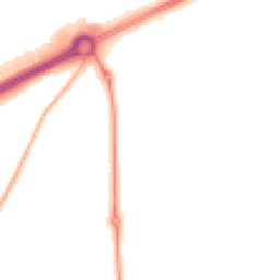 Night-time road noise heatmap for HR9 7YU