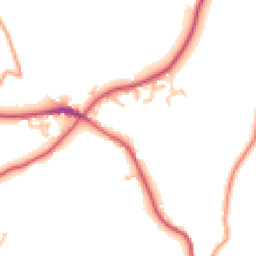 Daytime road noise heatmap for HR9 7YW