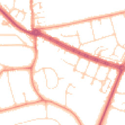 Daytime road noise heatmap for HU10 6AB