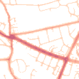 Daytime road noise heatmap for HU10 6AE