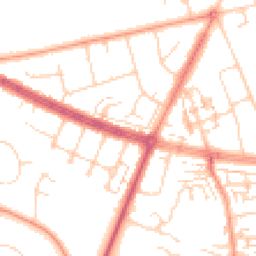 Daytime road noise heatmap for HU10 6AL