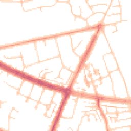 Daytime road noise heatmap for HU10 6AR