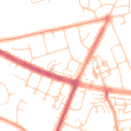 Daytime road noise heatmap for HU10 6AS