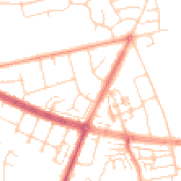 Daytime road noise heatmap for HU10 6AU