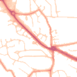 Daytime road noise heatmap for HU10 6AW