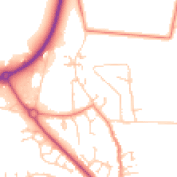 Daytime road noise heatmap for HU10 6DA