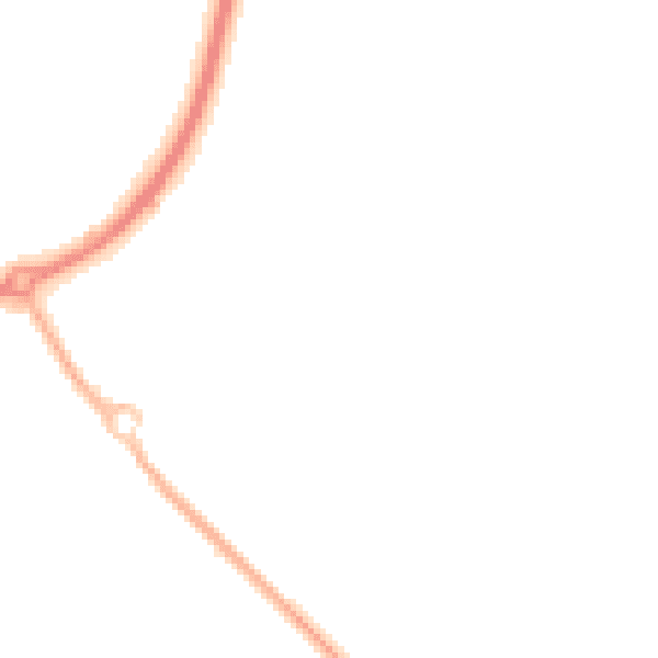 Night-time road noise heatmap for HU10 6DA