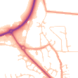 Daytime road noise heatmap for HU10 6DD