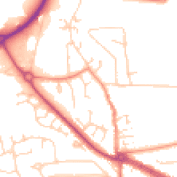 Daytime road noise heatmap for HU10 6DF