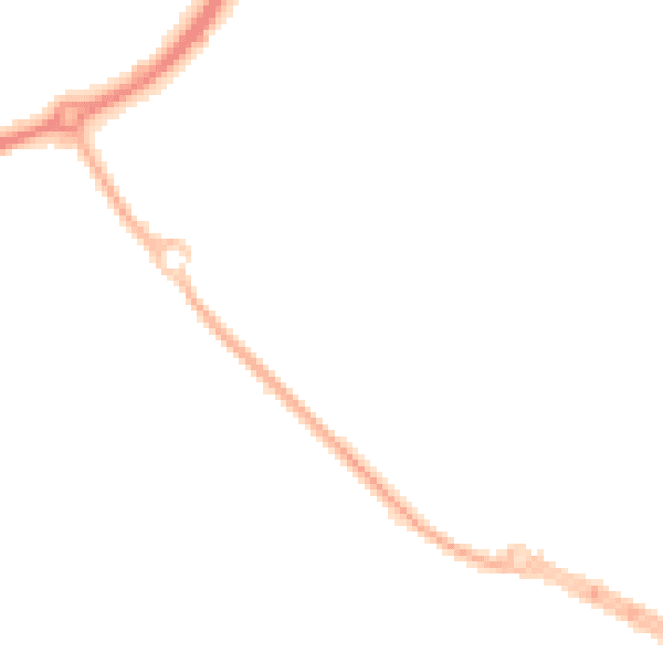 Night-time road noise heatmap for HU10 6DG