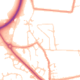 Daytime road noise heatmap for HU10 6DQ