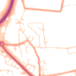 Daytime road noise heatmap for HU10 6ES
