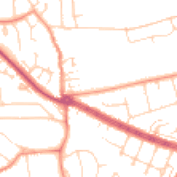 Daytime road noise heatmap for HU10 6JP