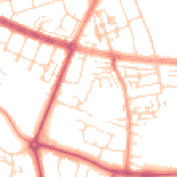 Daytime road noise heatmap for HU10 6LW