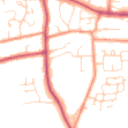 Daytime road noise heatmap for HU10 7AY
