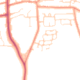 Daytime road noise heatmap for HU10 7DW