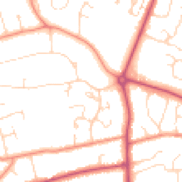 Daytime road noise heatmap for HU10 7EP