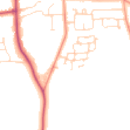 Daytime road noise heatmap for HU10 7EY