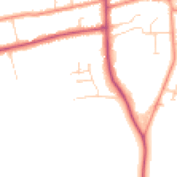 Daytime road noise heatmap for HU10 7FQ