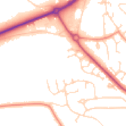 Daytime road noise heatmap for HU10 7GG