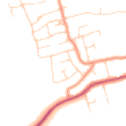 Daytime road noise heatmap for HU10 7JU