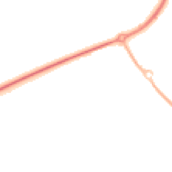 Night-time road noise heatmap for HU10 7JX