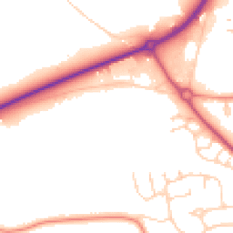 Daytime road noise heatmap for HU10 7JZ