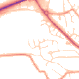 Daytime road noise heatmap for HU10 7NF