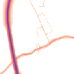 Daytime road noise heatmap for HU10 7RW