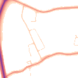 Daytime road noise heatmap for HU10 7SA