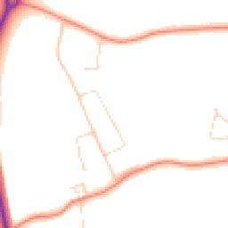 Daytime road noise heatmap for HU10 7SB