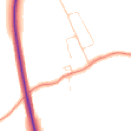 Daytime road noise heatmap for HU10 7SG