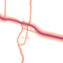 Daytime road noise heatmap for HU12 0AB