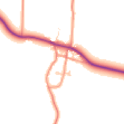 Daytime road noise heatmap for HU12 0AF