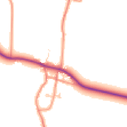 Daytime road noise heatmap for HU12 0BH