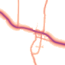 Daytime road noise heatmap for HU12 0DJ