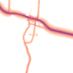 Daytime road noise heatmap for HU12 0DN