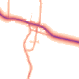Daytime road noise heatmap for HU12 0DR