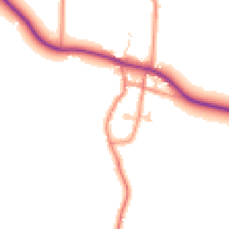 Daytime road noise heatmap for HU12 0DS