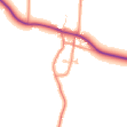 Daytime road noise heatmap for HU12 0DT