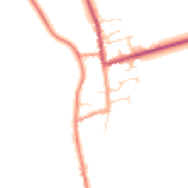 Daytime road noise heatmap for HU12 0EF